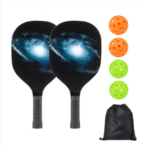 Pickleball Paddle Set with Balls & Carry Bag