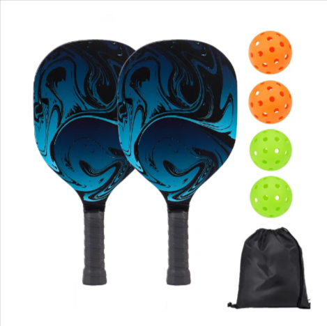 Pickleball Paddle Set with Balls & Carry Bag