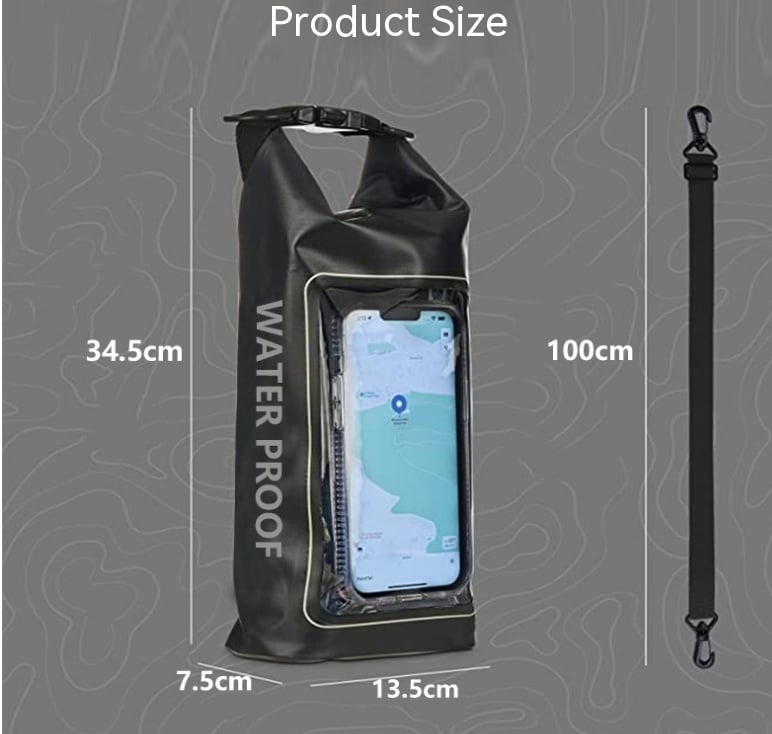 Waterproof Dry Bag with Phone Pouch