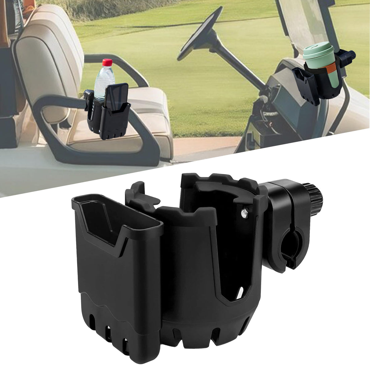 Golf Cart Cup & Phone Holder