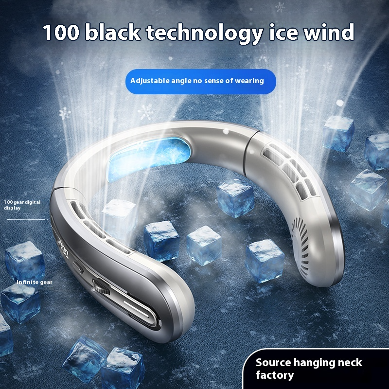 Portable Neck Fan for Golf, Travel & Outdoor Leisure