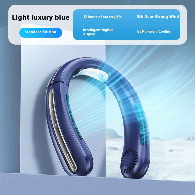Portable Neck Fan for Golf, Travel & Outdoor Leisure