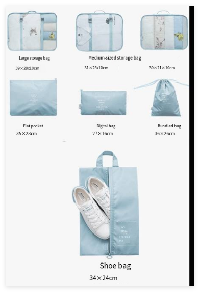 Travel Packing Cube Organizer Set