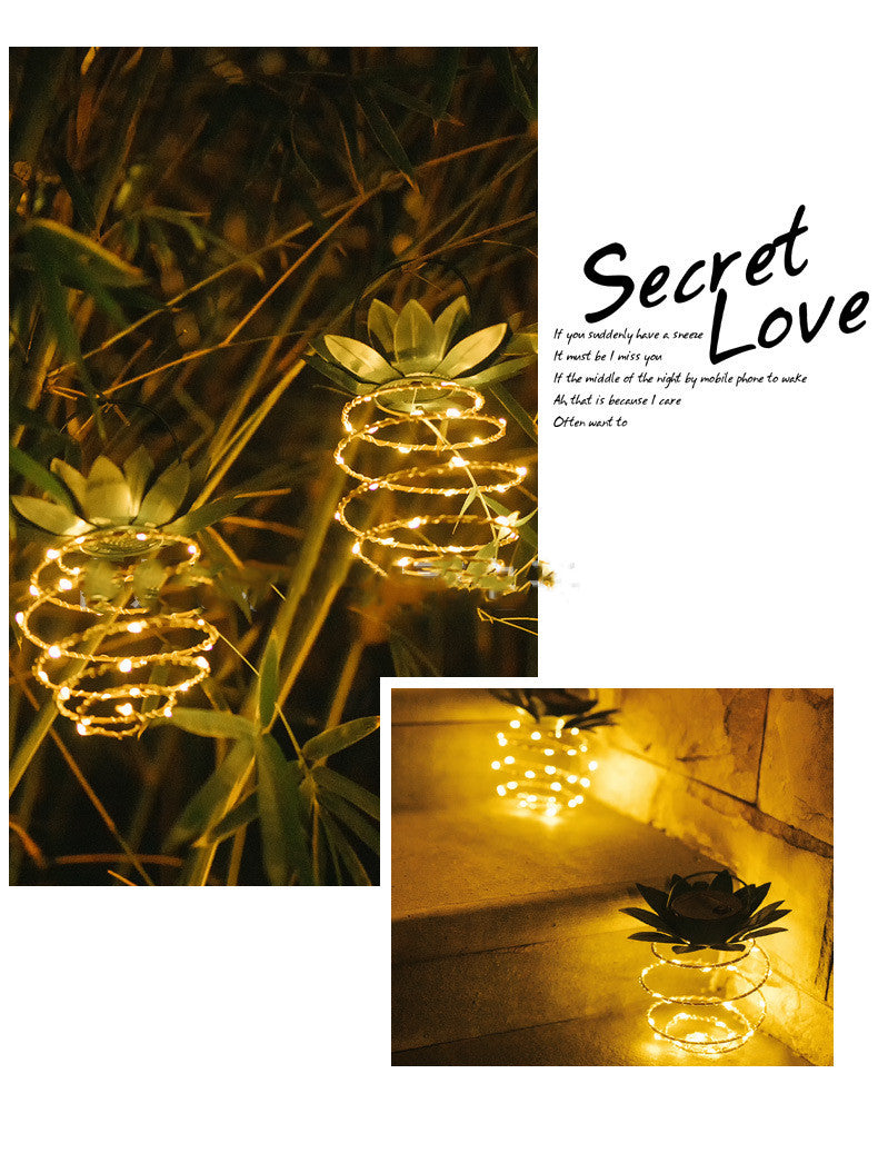 Solar Pineapple Hanging Lantern