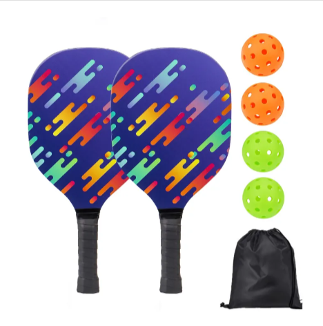 Pickleball Paddle Set with Balls & Carry Bag