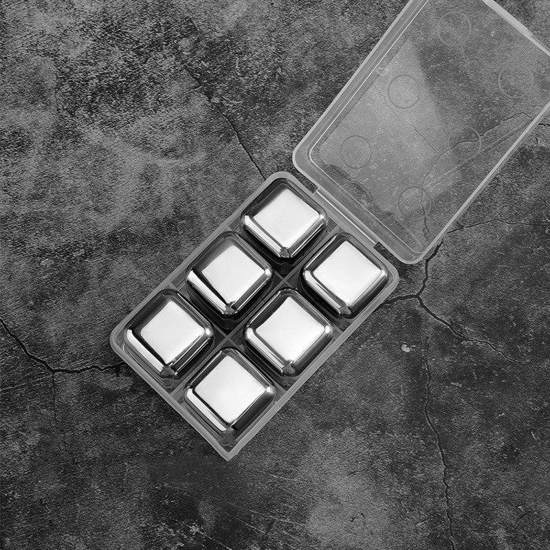 Stainless Steel Whiskey Chilling Stones – 4 Pack