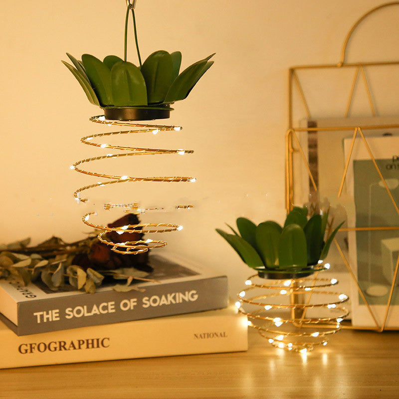 Solar Pineapple Hanging Lantern