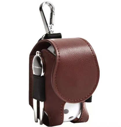 Leather Golf Ball Pouch