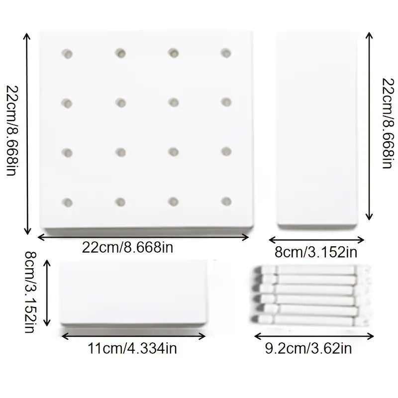 Modular Pegboard Wall Organizer