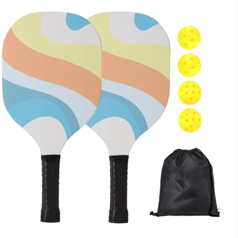 Pickleball Paddle Set with Balls & Carry Bag