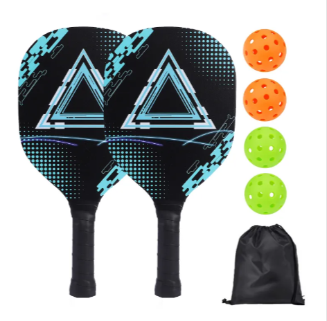 Pickleball Paddle Set with Balls & Carry Bag