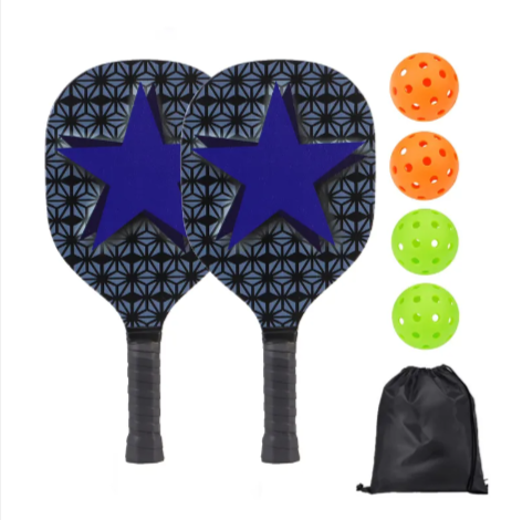 Pickleball Paddle Set with Balls & Carry Bag