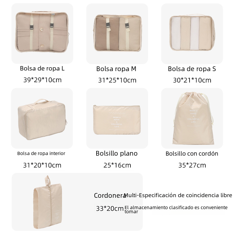 Travel Packing Cubes Set – 6 & 7 Piece Options